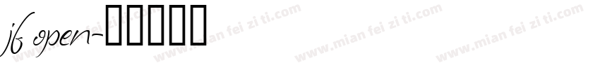 jf open字体转换